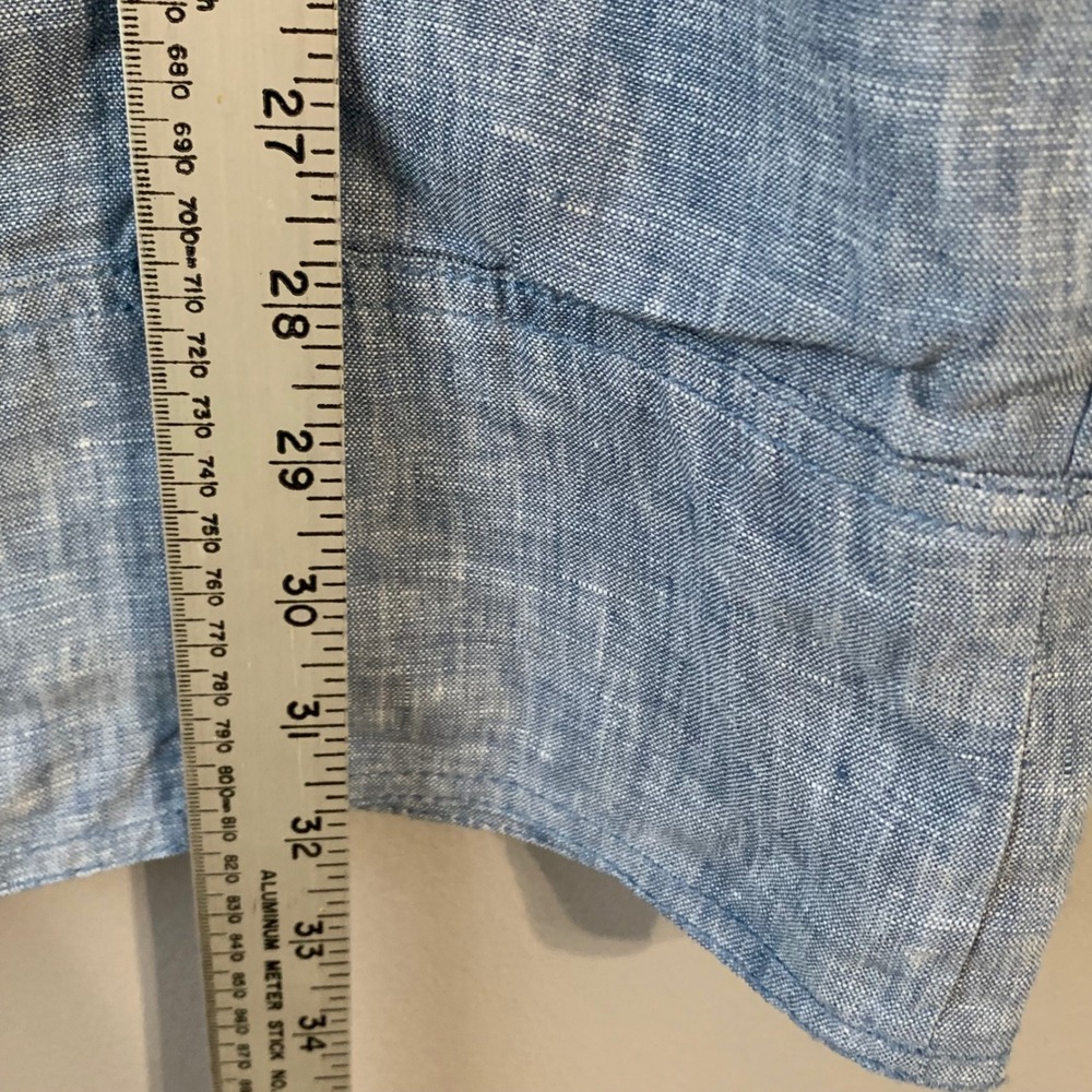 Loft Chambray Linen Pocket Sheath Dress. Size‎ 6P - Picture 10 of 12